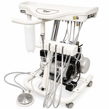 Flight A-Series Doctors Cart with TRAD-2001 Delivery Unit and Integrated 1HP Compressor