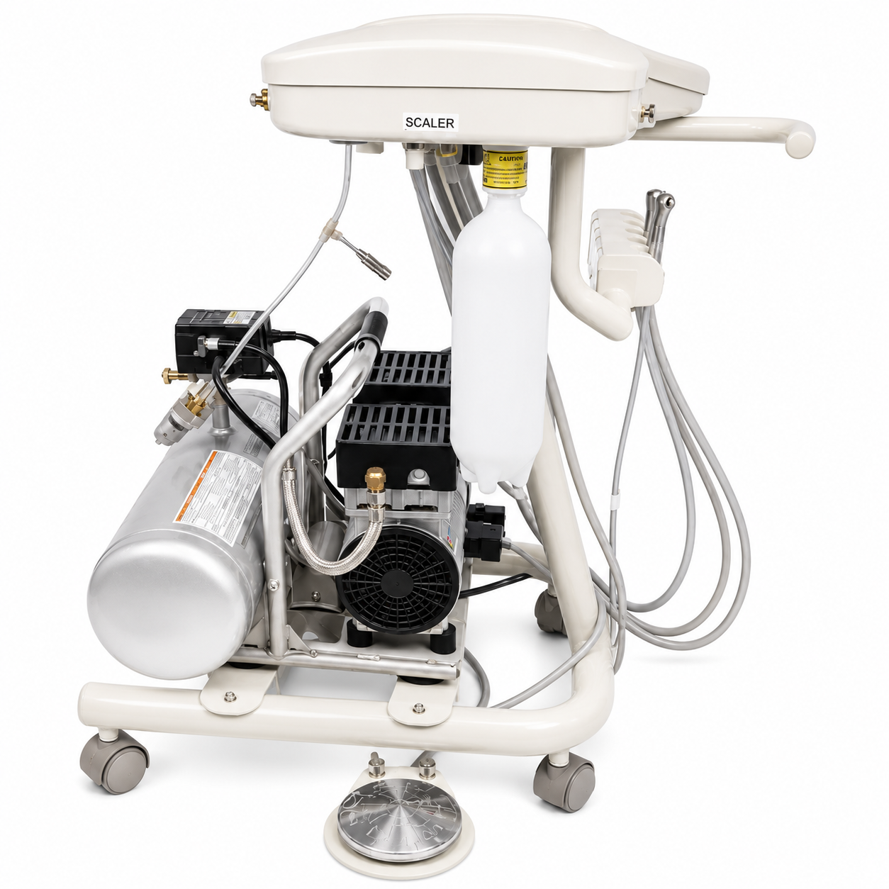 Flight A-Series Doctors Cart with TRAD-2001 Delivery Unit and Integrated 1HP Compressor