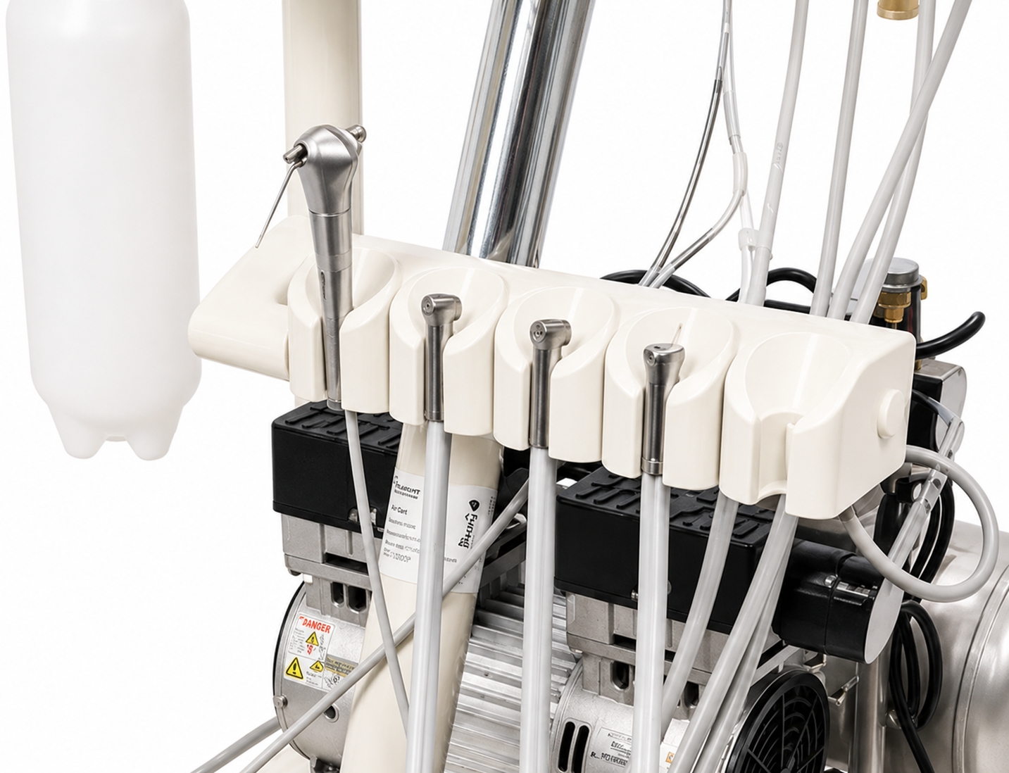 Flight A-Series Doctors Cart with TRAD-2001 Delivery Unit and Integrated 1HP Compressor