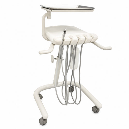 Flight A-Series Doctors Cart with TRAD-2002 Delivery Unit, 3-Way Syringe and 3 Handpiece Tubings