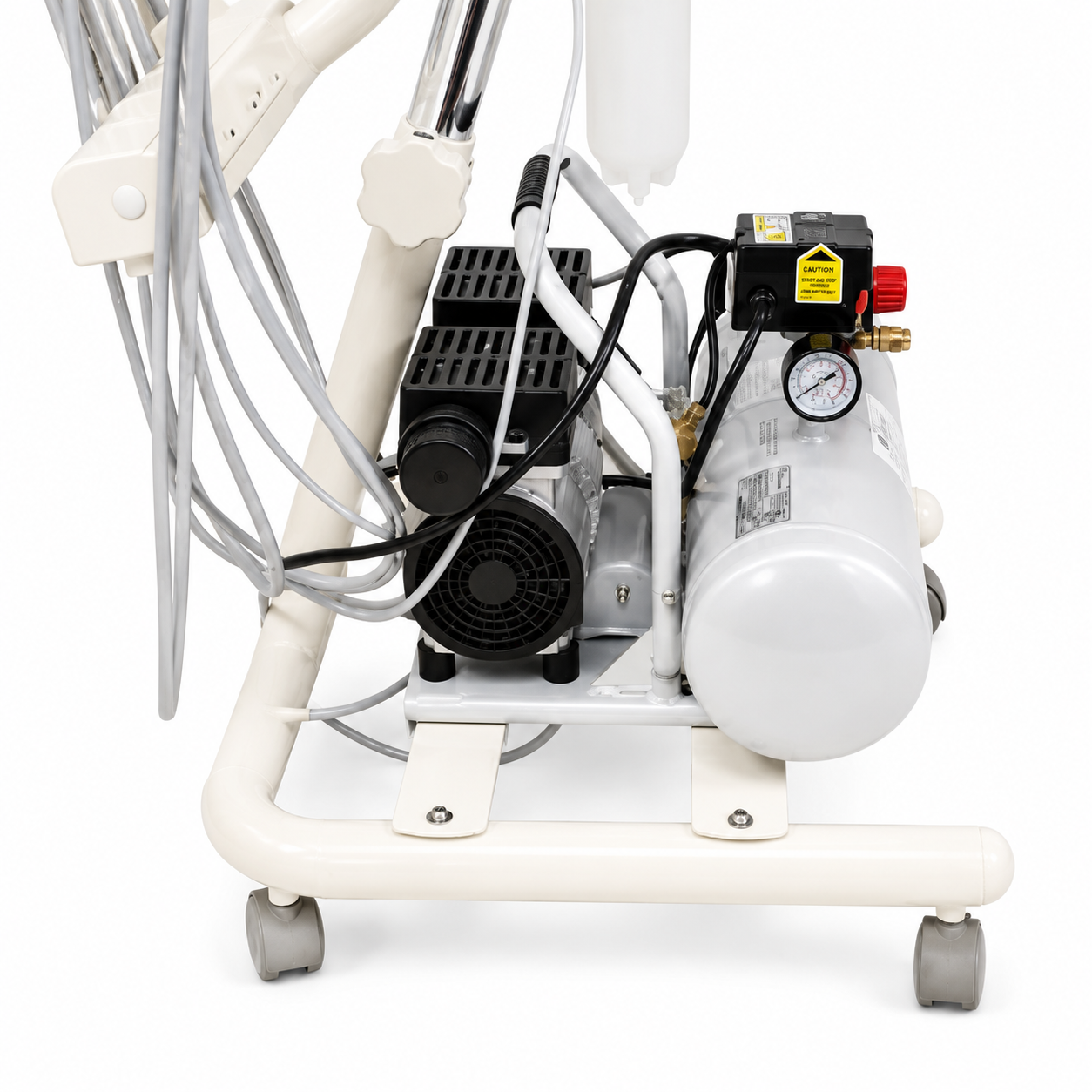 Flight A-Series Doctors Cart with TRAD-2001 Delivery Unit and Integrated 1HP Compressor