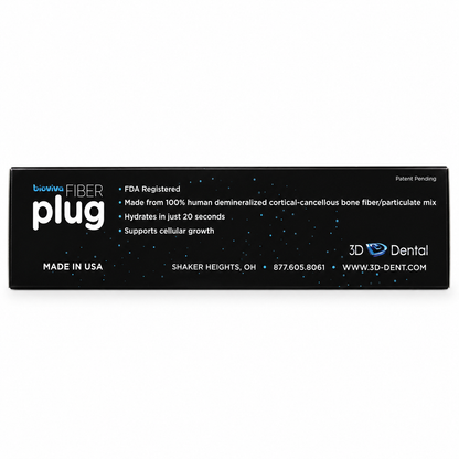 Bioviva Fiber Plug Bone Allograft