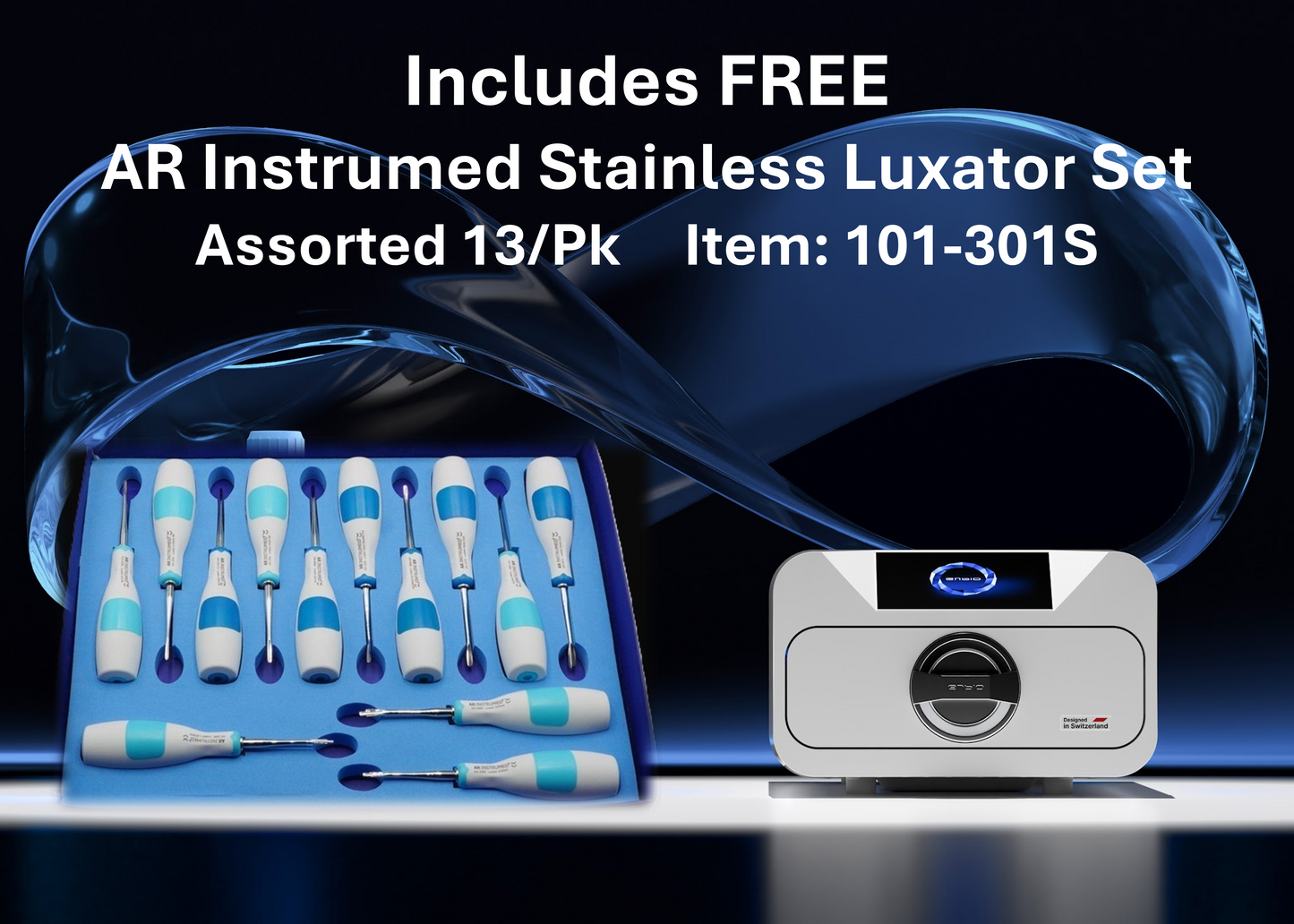Enbio S Class B Autoclave + AR Instrumed Luxator Set 13/PC