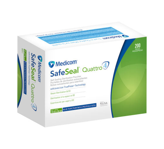 Medicom SafeSeal Quattro Sterilization Pouches