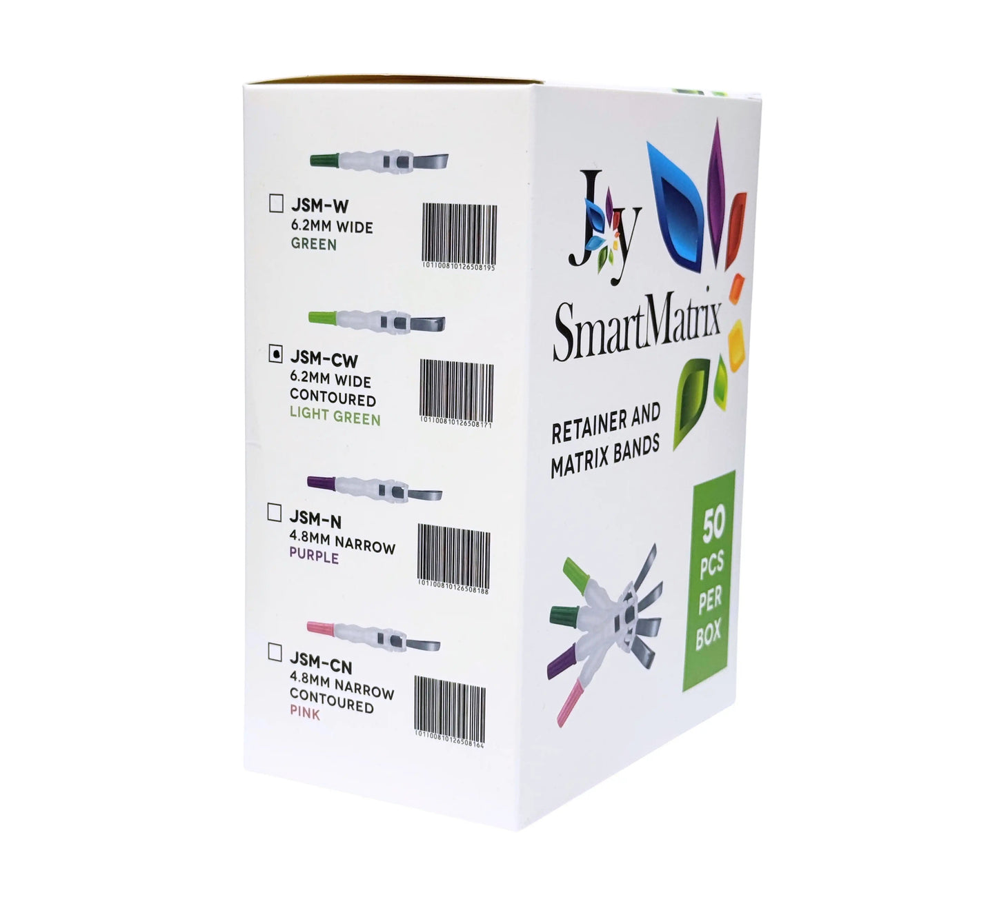 Joy Smart Matrix Bands - Contoured Non-Stick Bands, 50 per Box | 4 Configurations