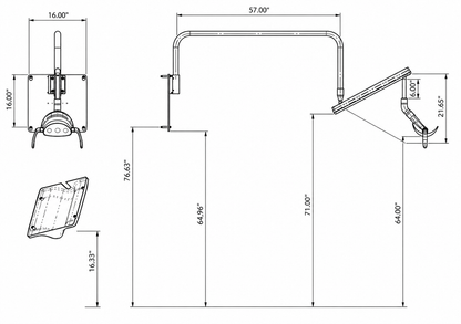 Flight Torch CAL-305F Cabinet-Mounted LED Operatory Light | 2-Year Warranty