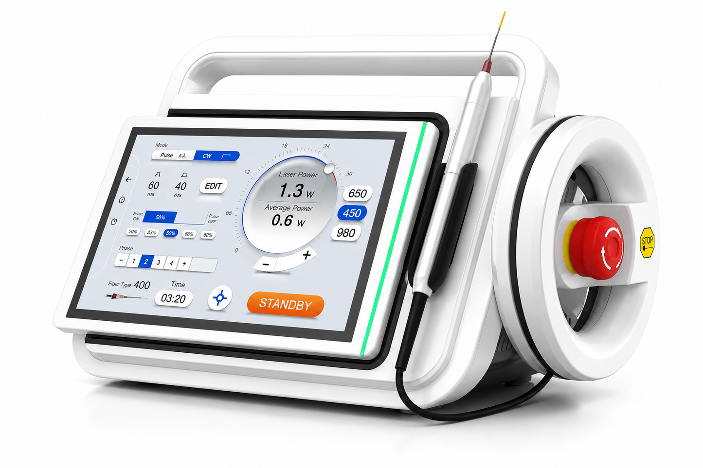 PIOON UTU3 G7 Multi-Wavelength Dental Diode Laser | 450nm/650nm/980nm