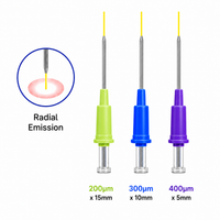 PIOON Radial Laser Tips — 360° Radial-Emission Bendable Dental Laser Tips • 5 Pack