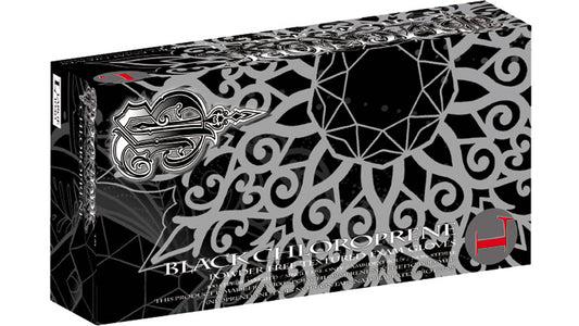 Innovative Blackwork Chloroprene Exam Gloves - Series 10, 100/bx, 10 bx/cs