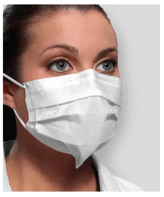 Crosstex IsoFluid Earloop Masks ASTM Level 1 - Case of 500 White