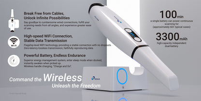 Helios 700 wireless scanner with charging dock and dual battery system