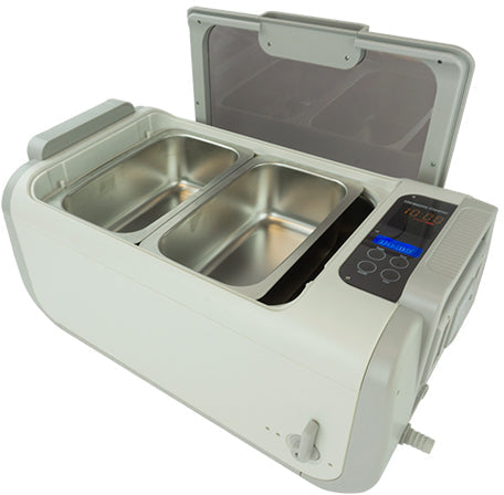 iSonic removable cleaning chamber side view showing stainless construction