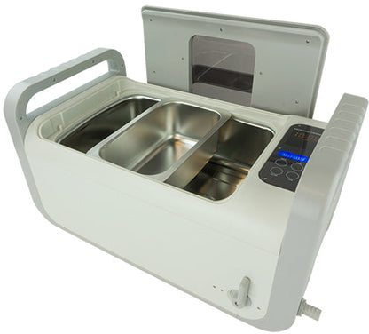 iSonic removable cleaning chamber with cleaning solution