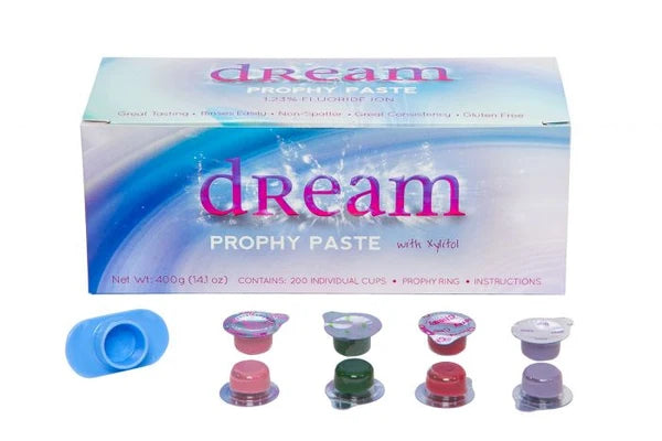 Dream Non-Splatter Prophy Paste Cups 1.23% APF With Xylitol, 200/Box