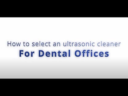 iSonic DS310-WS-D Miniaturized Commercial Ultrasonic Cleaner, white with sapphire blue colors, for dental applications